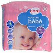 CORA COUCHES BÉBÉ TAILLE 4 CORA COUCHES BÉBÉ TAILLE 4