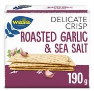 WASA DELICATE CRISP ROASTED GARLIC & SALT WASA DELICATE CRISP ROASTED GARLIC & SALT