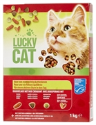 LUCKY CAT (ALDI) MIX CROQUANT AVEC BOEUF, MAÏS & YUCCA, LÉGUMES LUCKY CAT (ALDI) MIX CROQUANT AVEC BOEUF, MAÏS & YUCCA, LÉGUMES