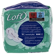 LOFT (ALDI) SERVIETTES HYGIÉNIQUES NORMALES AVEC AILETTES - NORMAL PLUS LOFT (ALDI) SERVIETTES HYGIÉNIQUES NORMALES AVEC AILETTES - NORMAL PLUS