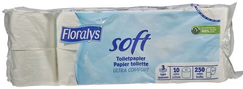 FLORALYS (LIDL) PAPIER-TOILETTE SOFT - ULTRA COMFORT TRIPLE ÉPAISSEUR FLORALYS (LIDL) PAPIER-TOILETTE SOFT - ULTRA COMFORT TRIPLE ÉPAISSEUR