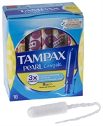 TAMPAX PEARL COMPAK RÉGULIER AVEC APPLICATEUR TAMPAX PEARL COMPAK RÉGULIER AVEC APPLICATEUR