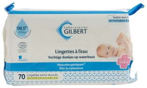 LABORATOIRES GILBERT LINGETTES À L'EAU LABORATOIRES GILBERT LINGETTES À L'EAU