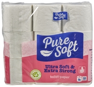 PURE SOFT (ACTION) PAPIER TOILETTE ULTRA DOUX & ULTRA RÉSISTANT 4 COUCHES PURE SOFT (ACTION) PAPIER TOILETTE ULTRA DOUX & ULTRA RÉSISTANT 4 COUCHES