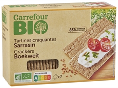 CARREFOUR BIO TARTINES CRAQUANTES SARRASIN CARREFOUR BIO TARTINES CRAQUANTES SARRASIN