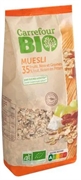 CARREFOUR BIO MUESLI 35% FRUITS, NOIX ET GRAINES