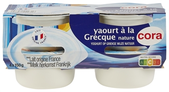 CORA YAOURT À LA GRECQUE NATURE