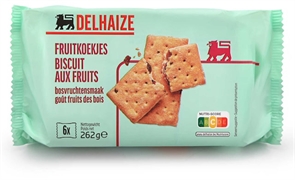 DELHAIZE BISCUITS AUX FRUITS GOÛT FRUITS DES BOIS