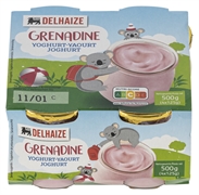 DELHAIZE GRENADINE YAOURT
