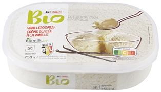 DELHAIZE BIO CRÈME GLACÉE À LA VANILLE