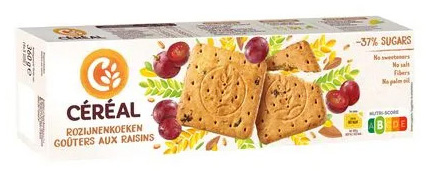 CÉRÉAL GOÛTER AUX RAISINS