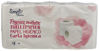 SIMPL CHOICE (CARREFOUR) PAPIER TOILETTE 4-EPAISSEURS