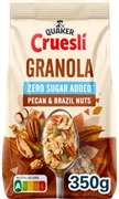 QUAKER GRANOLA AUX FLOCONS D'AVOINE GRILLÉS AVEC DES MORCEAUX DE NOIX DE PÉCAN, DE NOIX DU BRÉSIL ET DE GRAINES DE CITROUILLE