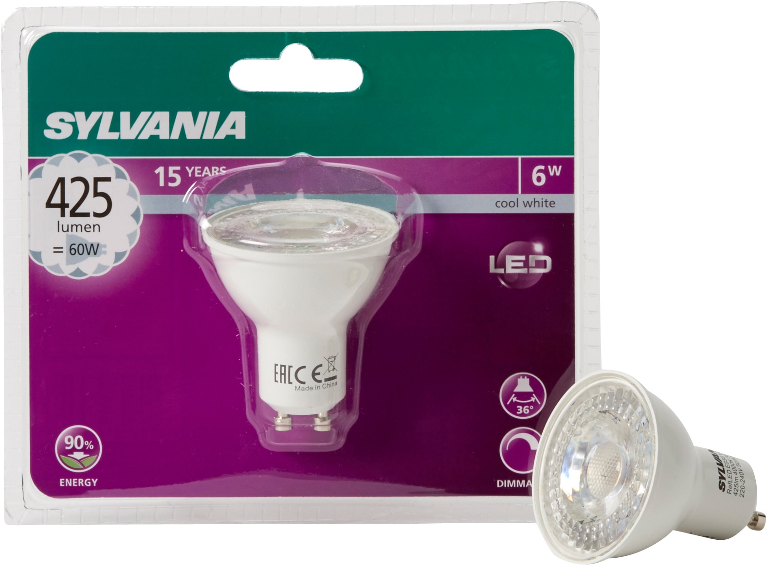 SYLVANIA AMPOULE LED SYLVANIA ‘REFLED’ 6,8W test complet, prix